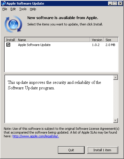 Apple Software Update